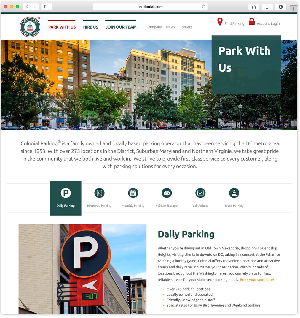 Colonial Parking - Daily