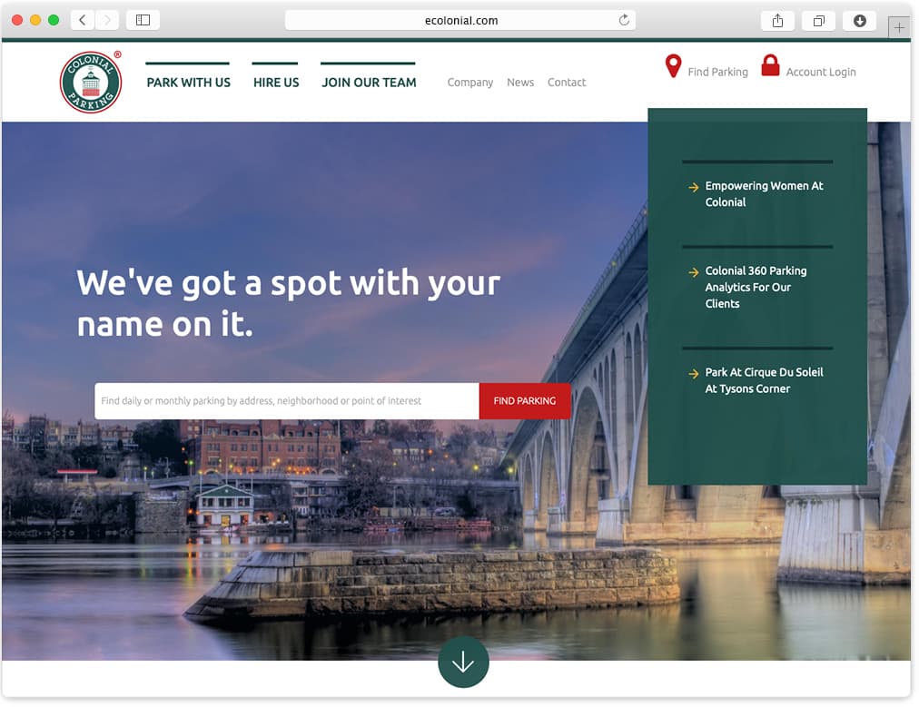 Colonial Parking - Homepage